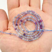 1 Strand Approax 3mm Round Faceted Natural Stone Nice Cutting Gemstone Bead Crystal Agate For DIY Jewelry Making Bracelet Necklace - 3mm Faceted Stone - View 27