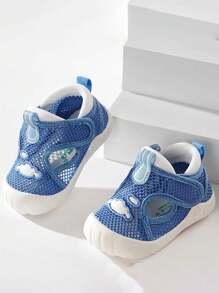 1 par de zapatos cómodos y antideslizantes para bebés de 1 a 4 años, diseño con fácil de poner, livianos y cómodos para uso en interiores/exteriores, aptos para primavera/verano