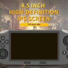 YLW SF3000 Retro Handheld Game Console, 4.5 Inch IPS Screen Games Machine, Wireless Mini Portable Game Player, Gaming & Consoles For Boy Gift - 黑色 - 查看 2