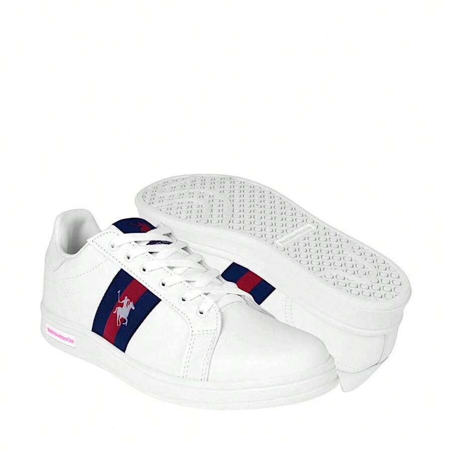 TENIS CASUALES DAMA POLO 9424-D SIMIPIEL BLANCO - Blanco - Ver 1