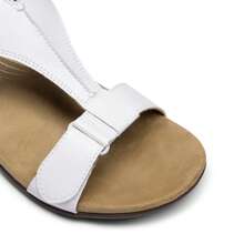 Women's Arch Support Sandals T-Strap Orthopedic Flat Sandals Comfortable Summer Shoes