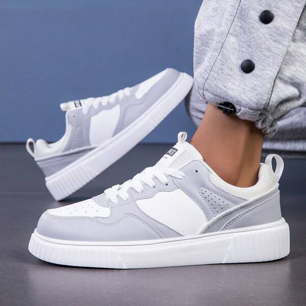 Classic Summer New Fashion Breathable Student Casual Sneakers, Pair With Gray Shoes, Korean Style, High-End Men's Casual Sports Shoes