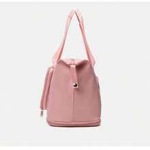 1pc Women's Travel Bag, Large Capacity Wet & Dry Separated Sports Gym Bag, Swim Bag, Carry-On Luggage, Foldable Maternity Bag - Pink - View 6