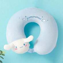 Miniso Disney Lotso Strawberry Bear Cute U-Shaped Pillow Neck Cushion, Adorable Appearance, Anti-Deformation Structure, Perfect For Bedroom, Dorm & Office Napping (1 PC) - Blue - View 1