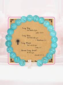 1PC Christmas Gifts For Women Daughter Mom Niece Aunt Girlfriend Friends, Cross Bracelets For Her, Valentine's Day, Easter, Mother's Day Gifts, Christmas Stocking Stuffer For Her,Mom,Mother,Mother's Day,Gift - Colorful - View 28