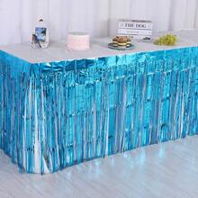 1 pezzo Telo da pioggia blu navy di dimensioni 75 x 275 cm, adatto per decorazioni di matrimoni, feste di compleanno, feste, tavolo da dessert, adatto per Pasqua, decorazioni della stagione di laurea