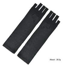 QPRETTY DU 2 A Set Of Nail Gloves UV, Black, Sun And Radiation Protection, Black Hand Cover To Protect Dew Finger Light To Do Nails
