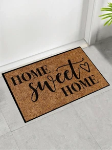 1 pièce Tapis de porte antidérapant "Home Sweet Home" - Tapis de chambre, tapis d'entrée, convient pour la décoration d'intérieur, les accessoires de chambre, le salon, le bureau, le chevet, le canapé, le balcon