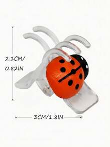 12pcs Ladybug Modeling Plant Clip, Gardening Decoration, Practical.