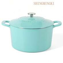 Premium-Everyday Eastwick 7-Quart Teal Enamel Cast Iron Dutch Oven - 藍綠色 - 查看 1