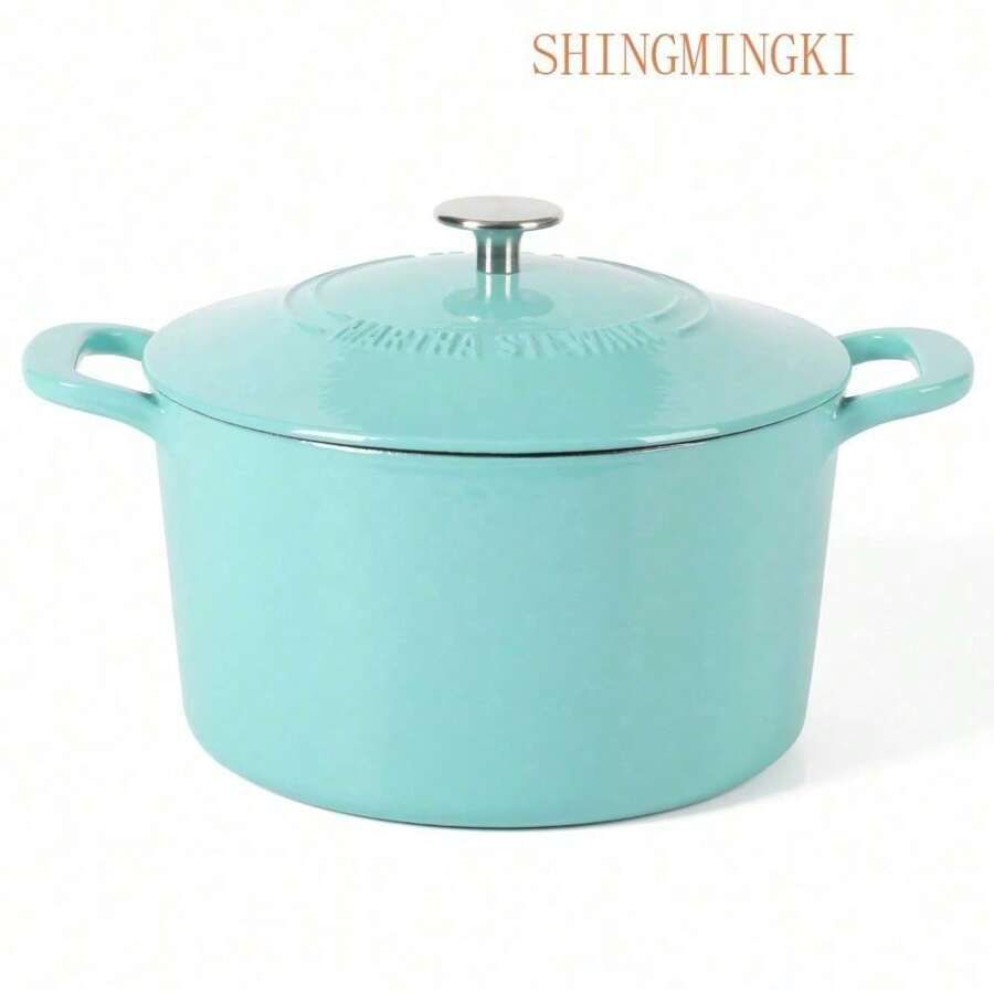 Premium-Everyday Eastwick 7-Quart Teal Enamel Cast Iron Dutch Oven - 藍綠色 - 查看 1