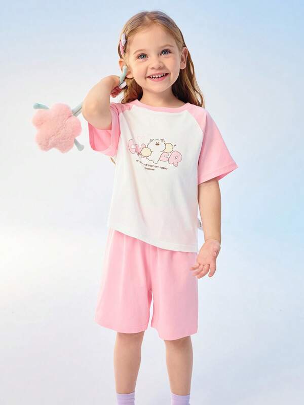 Balabala Koelende pyjama-set voor jonge meisjes, zachte en ademende zomerslaapkleding