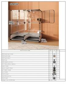 Jaula para aves para uso doméstico, pajarera, para periquito perlado, loro, munia, periquito cabecirrojo, Burung Manyar, jaula de hierro anti-salpicaduras, nido de aves, aviario