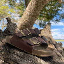 Unisex Papete Slide Sandal Ready For Delivery Comfort And Quality - 咖啡棕 - 查看 4