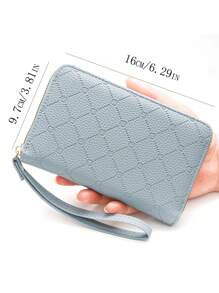 Girl's Korean Style Simple Large Capacity Zipper Wallet, Cards Holder, Coin Purse, Phone Pouch, Card Case - Multicolor - View 4