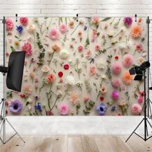1PC Flower Backdrop Flag Background Props Wall Perfect For Living Room, Bedroom, Office, Birthday Anniversary And Home Decoration And Party Photo Background Easy To Use Outdoor Indoor. Multi-Size, Multi-Purpose Party Backdrop Cloth For Men And Women - Universal Decoration For All Seasons, Indoor And Outdoor Decoration, Photography Studio, Garden Decoration, Party Decoration And Phone Booth.
