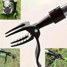 1pc Heavy Duty Aluminum Puller Tool Head, 4 Claw Steel Root Remover For Garden, Ergonomic Design With Comfortable Grip, For Yard And Garden Use (Handle Not Included)
