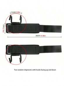 Weightlifting Hook, Non-Slip Rubber Coated Grip, Wrist Support Pad, Powerlifting Barbell Rowing Deadlift Pull-Up Fitness Strength Training Belt Gym Exercise Belt, Pull-Up Assist Belt For Strength Training, Patented Pull-Up Assist Belt - Multicolor - View 5