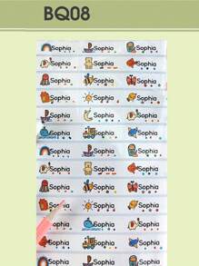 Custom Transparent Waterproof Name Labels For School Supplies, Personalized Stickers For Water Bottles, Lunch Boxes, And Personal Items, Ideal For Daycare, Camp, And Sports Activities, Seal, No-Iron, Reusable, Adhesive Cute, Adorable, Colorful Custom, Personalized, Unique Ideal Gifts For Him Her, Family, Friends, Son, Daughter, School Students For Anniversaries, For Children's Day Home, School - Multicolor - View 26