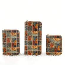 Poșetă ocazională Femei Portofel lung retro Suport card Portofel clasic pentru telefon Portofel mic de modă Portofel ușor Poșetă scurtă Organizator cu fantă pentru card Portofel Boho Portofel multifuncțional Poșetă mare Poșetă practică multistrat Portofel drăguț pentru doamnă/pentru femeie absolventă/pentru studenți Afaceri/navetă/muncă/birou Pentru carte de credit/carte de identitate/bani/numerar/carte de pașaport Moda vintage portabil Multifuncțional