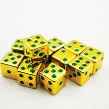 6/10/12 مجموعة نرد D6 بقطر 1.6 سم، نرد ذو بقع خضراء مناسب للحفلات الراقية، ليالي ألعاب الطاولة، أنشطة الترفيه الراقية، وألعاب الدور على الطاولة - متعدد الألوان - مشاهدة 3