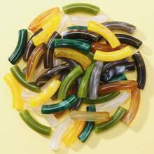 50 件简约彩色弯管珠，DIY 珠宝配件，适用于项链、耳环、手链 - 彎管珠 - 查看 8