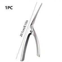 1 pieza Herramienta desvenadora de camarones de acero inoxidable - Mango ergonómico, preparación eficiente de mariscos para un fácil pelado y limpieza, utensilio de cocina