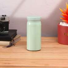 1pc 304 Stainless Steel Double-Walled Vacuum Insulated Portable Cup, Minimalist Compact Mug For Outdoor, Pocket-Sized, Student Gift, 200ml/300ml Back To School