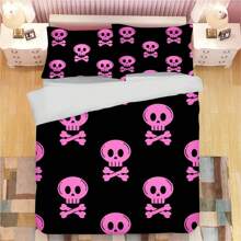 3PCS Customized Duvet Cover Set For Children'S Twin Beds, Boys' And Teenagers' Duvet Covers, Modern Bedding With 2 Pillowcases, Zipper And Tie, Personalized,Suggest Uploading Clear Images With A Resolution Exceeding 1000 Pixels. - Multicolor - View 2