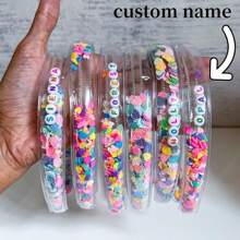 1 Stück personalisierte Stirnbänder, individuelle Stirnbänder, niedliche Stirnbänder, glitzernde Stirnbänder, Regenbogen-Stirnbänder, Mädchen Stirnbänder, Kleinkind Stirnbänder, einzigartige Stirnbänder/Haarklammern