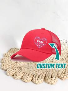[Personalizado] 1 pieza Gorra de béisbol personalizable con foto, logotipo, texto, diseño de gorra de camionero unisex, adecuada para fiesta, vacaciones, aniversario