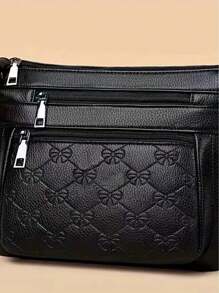 1pc Women's Shoulder Bag, Casual Fashion Crossbody Bag, Wear-Resistant And Secure. With Zipper And Adjustable Shoulder Strap. Can Hold Phone, Wallet, Cosmetics And Daily Necessities. Suitable As Mother's Day Or Holiday Gift For Mom