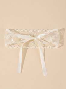 Baby Mesh Headband, Adjustable Size, Non-Damage Hair Accessory Love Valentine - Black - View 5