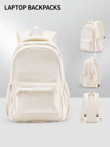 Large Capacity Laptop Backpack Fit 15.6Inch Laptop/Tablet, School Backpack Bookbag With Mulit Pockets, Water-Repellent Travel Bag, Lightweight Computer Backpack, Clean Design Backpack For Boy Girl, Sleek For Travel, Business Casual Or College, Gift For Boys & Girls