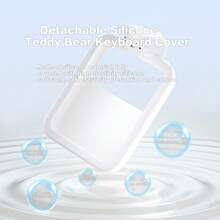 MOFII MOFII Portable 2.4G Wireless Number Keyboard 18 Keys Retro Round Keycads Wireless Keyboard Cute Bear Colorful Numeric Keypad For PC/Desktop/Laptop