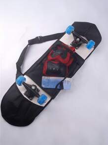 1 szt. Torba do przenoszenia deskorolki z paskiem na ramię, tkanina szyfonowa, normalna wodoodporna torba do przechowywania deskorolki, wielorozmiarowa torba do przenoszenia deskorolki i hulajnogi