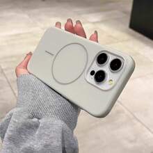 1 个 Apple 手机壳，Peak Rock 颜色细圈磁性亮面硅胶兼容 MagSafe 无线充电，纯色光滑哑光合作同款，植绒衬里，全身防震，时尚新设计适用于 Apple 16 Pro/16 Pro Max/16 Plus/16/15 Pro/15 Pro Max/15 Plus/15/14 Pro/14 Pro Max/14 Plus/14/13 Pro/13 Pro Max/13/12 Pro/12 Pro Max/12/11 Pro Max/11/11 Pro 和 Galaxy S25 Ultra Plus - 峰岩色 - 查看 10