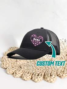 [Personalizado] 1 pieza Gorra de béisbol personalizable con foto, logotipo, texto, diseño de gorra de camionero unisex, adecuada para fiesta, vacaciones, aniversario