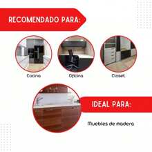 2 Riel Corredera para Cajon, Corredera de 20 centimetros, Guía para Correderas de Cajones, Riel Deslizante de Extensión, Guía para Rieles de Cajones, corredera de extension completa - Plateado - Ver 3