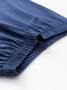 Balabala Kids' Cooling Pajama Set, Soft & Breathable Summer Sleepwear - Blue Tint - View 9