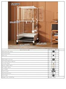 Jaula para aves para uso doméstico, pajarera, para periquito perlado, loro, munia, periquito cabecirrojo, Burung Manyar, jaula de hierro anti-salpicaduras, nido de aves, aviario