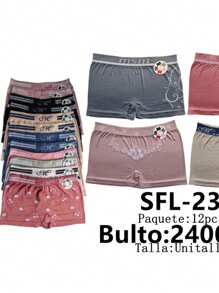 Calzoncillos tipo bóxer para mujer - Multicolor - Ver 2