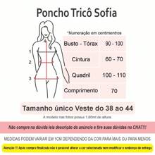 Poncho Tricô Sofia Moda Feminina Outono Inverno - TELHA - Visão 5