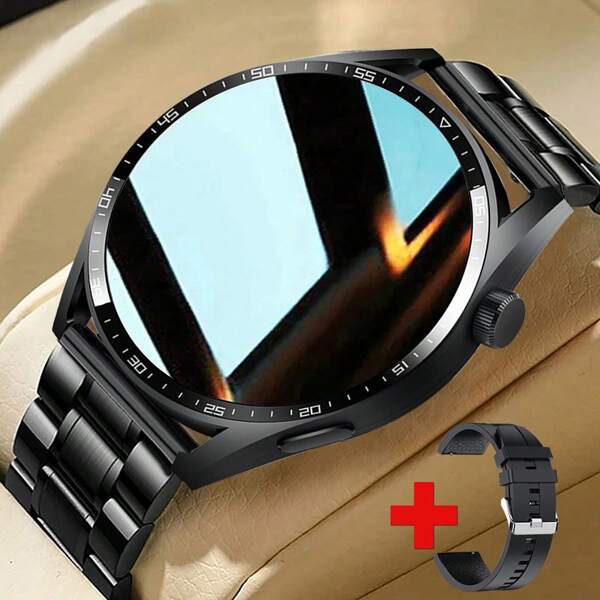 1pc Unisex Full-Touch Smart Watch With Calling, Steps, Calories, Multiple Sports Modes, Social Info Reading, Customized Dial, Remote Camera, Weather & Alarm, Smart Watch