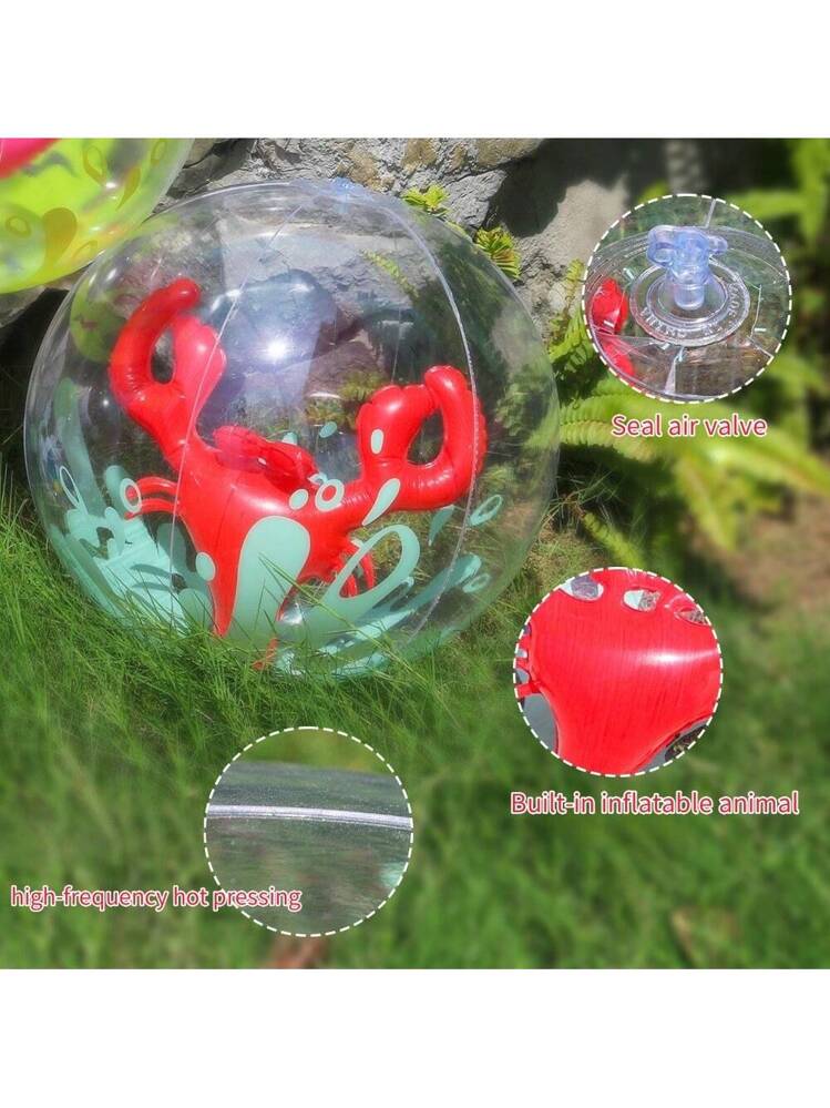 3 Pièces Balles de Plage Gonflables AUIHD, 3D Ballon de Plage, Ballons