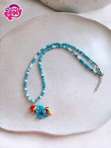 MY LITTLE PONY 1 件可爱卡通串珠项链 - 人物吊坠、感恩节、圣诞节、生日、万圣节装饰创意礼物、婚礼回礼、动漫爱好者、适合派对礼物的家居装饰、家居、派对用品、情人节礼物、生日装饰和礼物