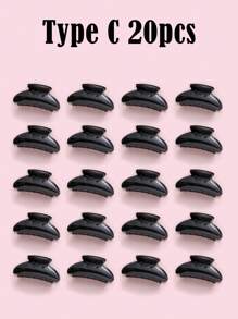 12/20/30pcs Small Cute And Fashionable Hair Clip, Suitable For Daily Use Hair Claws Claw Clips Hair Clips Hair Jaw Clip Hair Clamps Hair Clutch Hair Catcher Clip, School Stuff, College Fall Winter Hair Accessories For Women For Vacation Outfits Woman