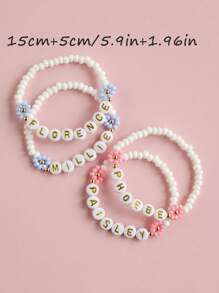 Personalized Bracelets, Bracelets, Custom Heart-Shaped Bracelets, Beaded Bracelets, . A Special Gift For Everyday Life, Parties, And Holidays - Multicolor - View 6