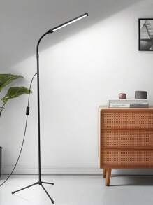 Lampada da terra a LED - temperatura colore regolabile e luminosità dimmerabile, lampade da terra moderne, luce da terra regolabile in altezza con collo di cigno USB per lettura, ufficio, soggiorno, camera da letto, estensioni ciglia, centro estetico, salone e trucco
