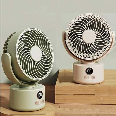 可充电桌面静音风扇，风力强劲，适用于办公室、宿舍、夏季等场合，电池续航时间长，外观可爱，是户外、花园、旅行、便携、海滩、毕业季、毕业典礼、毕业礼物、祝贺毕业、毕业派对、户外旅行、徒步旅行、露营、夏季必备品等场合的理想之选。